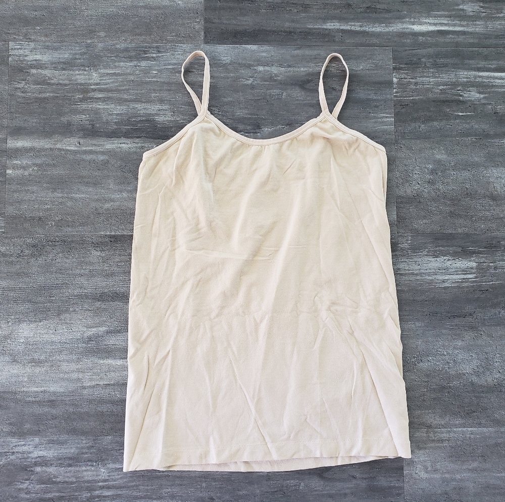 Beige Basic OneStepUp Long Fitted Tank